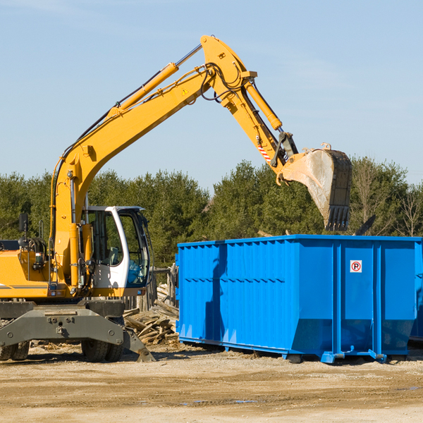 what size residential dumpster rentals are available in Holiday Pocono